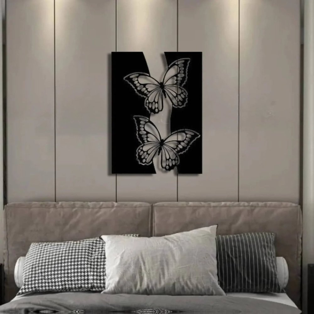Home abstract butterfly metal wall decor 6512695