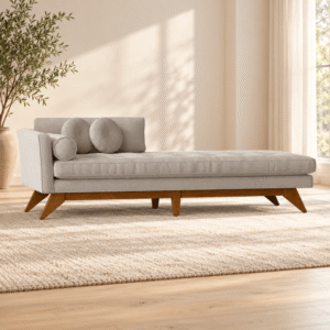 tufted left arm chaise square arms chaise lounge 4092747